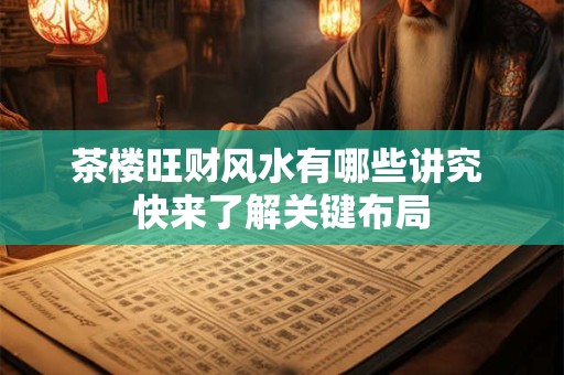 茶楼旺财风水有哪些讲究 快来了解关键布局