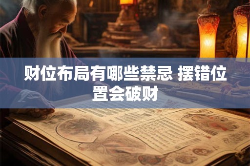 财位布局有哪些禁忌 摆错位置会破财