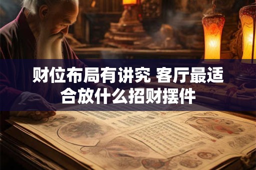 财位布局有讲究 客厅最适合放什么招财摆件