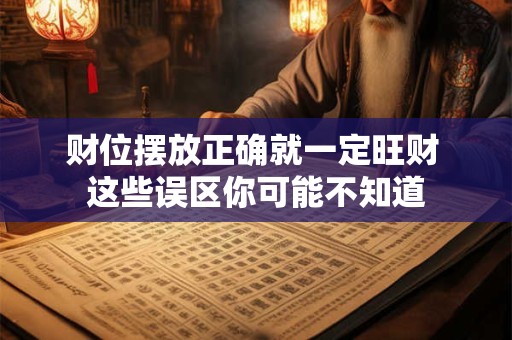 财位摆放正确就一定旺财 这些误区你可能不知道