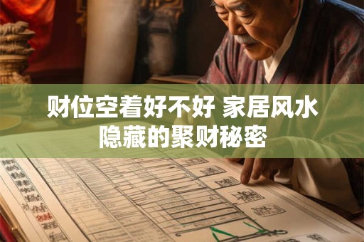 财位空着好不好 家居风水隐藏的聚财秘密