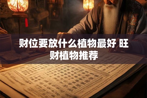 财位要放什么植物最好 旺财植物推荐