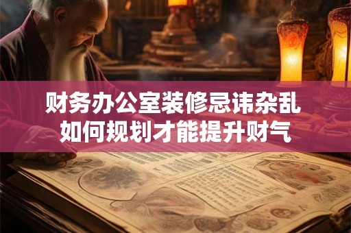 财务办公室装修忌讳杂乱 如何规划才能提升财气