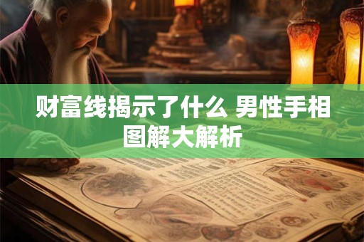 财富线揭示了什么 男性手相图解大解析