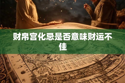 财帛宫化忌是否意味财运不佳