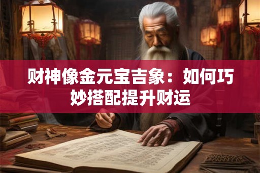 财神像金元宝吉象：如何巧妙搭配提升财运