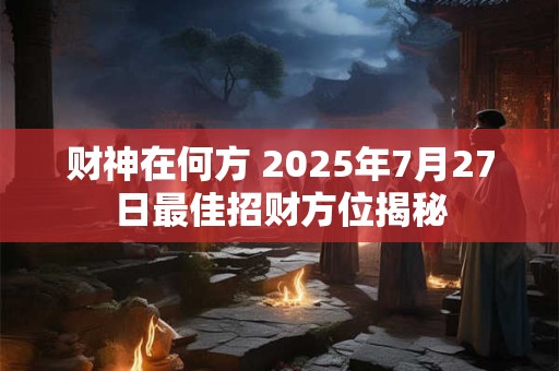 财神在何方 2025年7月27日最佳招财方位揭秘