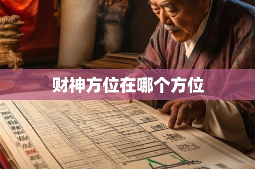 财神方位在哪个方位