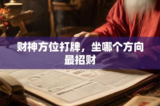 财神方位打牌，坐哪个方向最招财