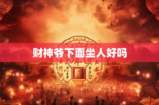 财神爷下面坐人好吗