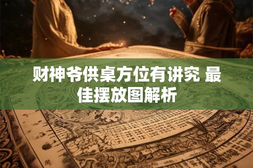 财神爷供桌方位有讲究 最佳摆放图解析