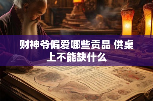财神爷偏爱哪些贡品 供桌上不能缺什么 财神爷偏爱哪些贡品 供桌上不能缺什么