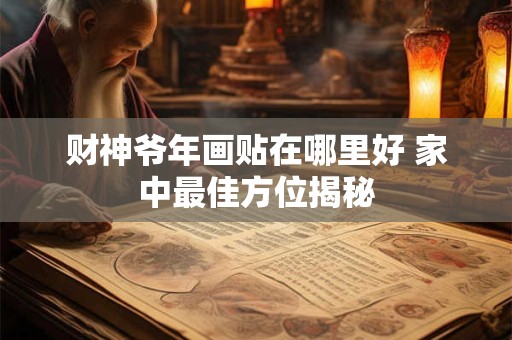 财神爷年画贴在哪里好 家中最佳方位揭秘