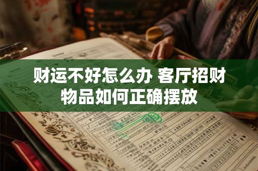 财运不好怎么办 客厅招财物品如何正确摆放