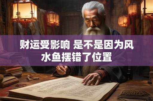 财运受影响 是不是因为风水鱼摆错了位置