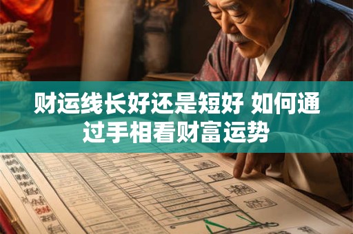财运线长好还是短好 如何通过手相看财富运势