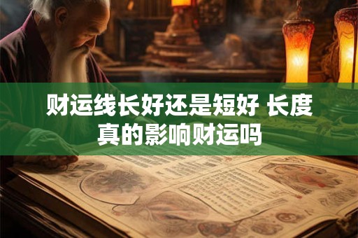 财运线长好还是短好 长度真的影响财运吗