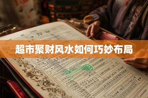 超市聚财风水如何巧妙布局