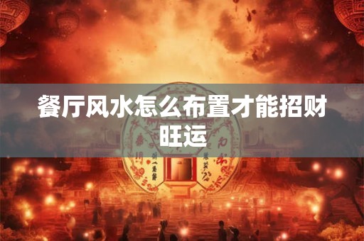餐厅风水怎么布置才能招财旺运