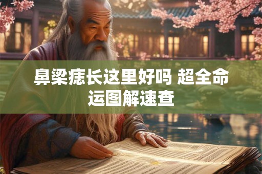 鼻梁痣长这里好吗 超全命运图解速查