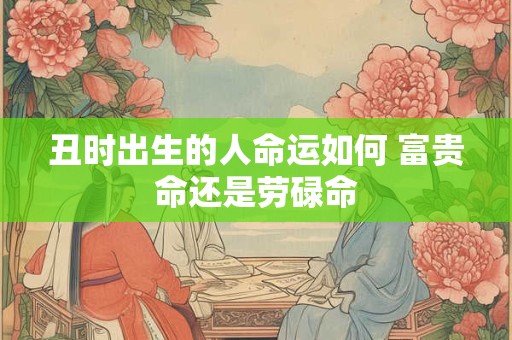 丑时出生的人命运如何 富贵命还是劳碌命