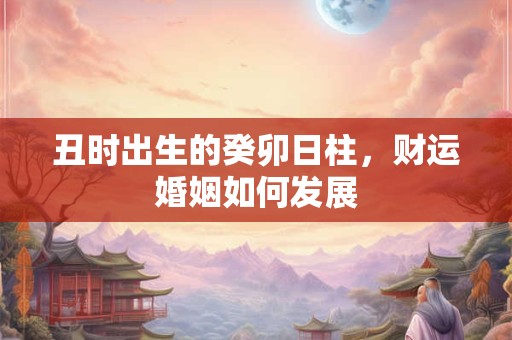 丑时出生的癸卯日柱，财运婚姻如何发展