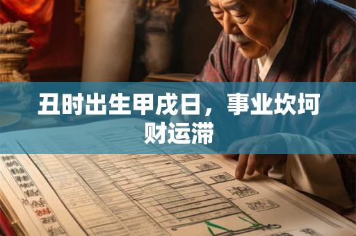 丑时出生甲戌日，事业坎坷财运滞