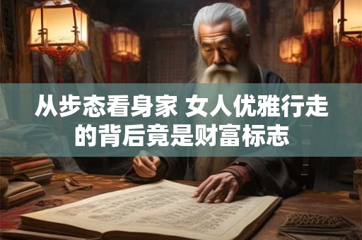 从步态看身家 女人优雅行走的背后竟是财富标志