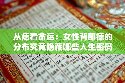 从痣看命运：女性背部痣的分布究竟隐藏哪些人生密码