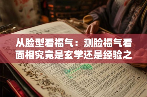 从脸型看福气：测脸福气看面相究竟是玄学还是经验之谈