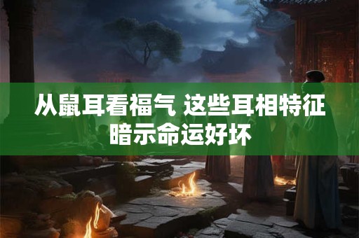 从鼠耳看福气 这些耳相特征暗示命运好坏