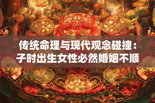 传统命理与现代观念碰撞：子时出生女性必然婚姻不顺吗