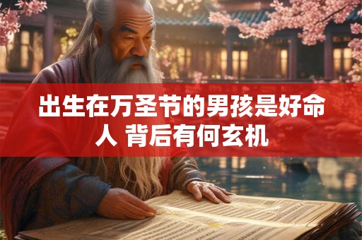 出生在万圣节的男孩是好命人 背后有何玄机