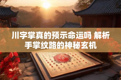 川字掌真的预示命运吗 解析手掌纹路的神秘玄机