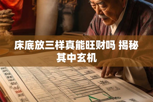 床底放三样真能旺财吗 揭秘其中玄机