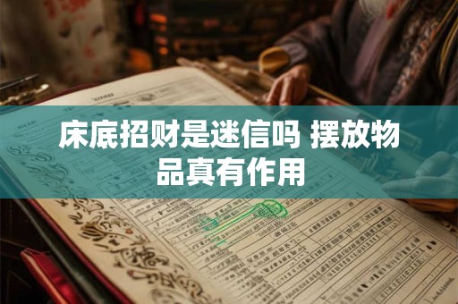 床底招财是迷信吗 摆放物品真有作用
