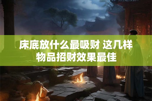 床底放什么最吸财 这几样物品招财效果最佳