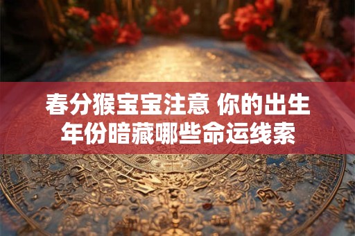 春分降临的命运密码：出生于此有何特殊运势