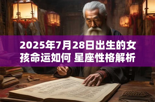 2025年7月28日出生的女孩命运如何 星座性格解析