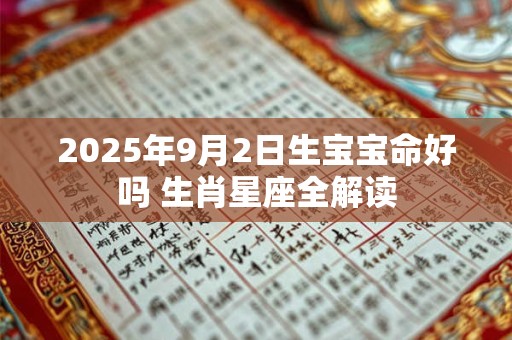 2025年9月2日生宝宝命好吗 生肖星座全解读