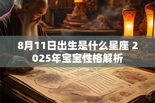 8月11日出生是什么星座 2025年宝宝性格解析