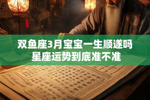双鱼座3月宝宝一生顺遂吗 星座运势到底准不准