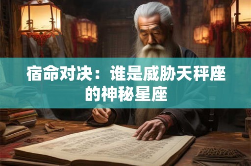 宿命对决：谁是威胁天秤座的神秘星座