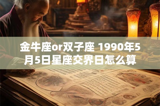 金牛座or双子座 1990年5月5日星座交界日怎么算