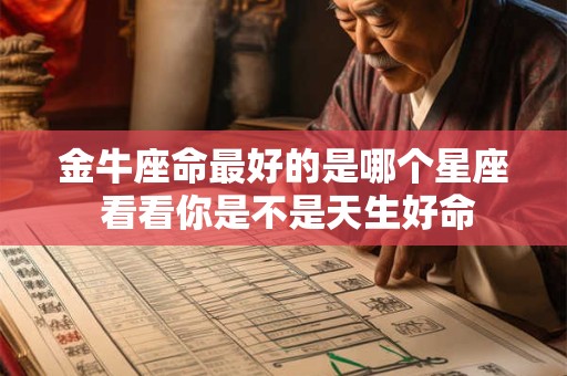 金牛座命最好的是哪个星座 看看你是不是天生好命