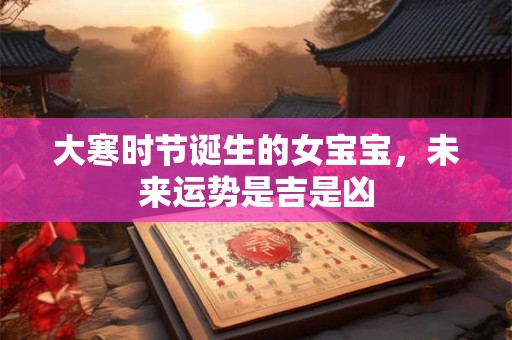 大寒时节诞生的女宝宝，未来运势是吉是凶