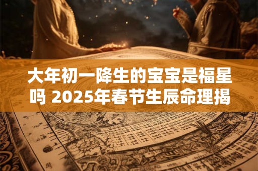大年初一降生的宝宝是福星吗 2025年春节生辰命理揭秘