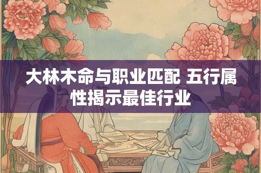大林木命与职业匹配 五行属性揭示最佳行业