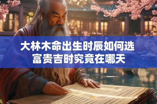 大林木命出生时辰如何选 富贵吉时究竟在哪天