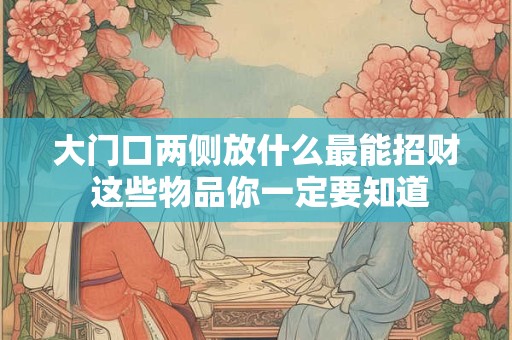 大门口两侧放什么最能招财 这些物品你一定要知道